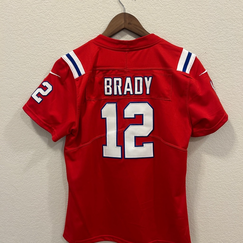 NFL Brady Throwback Red and White Jersey